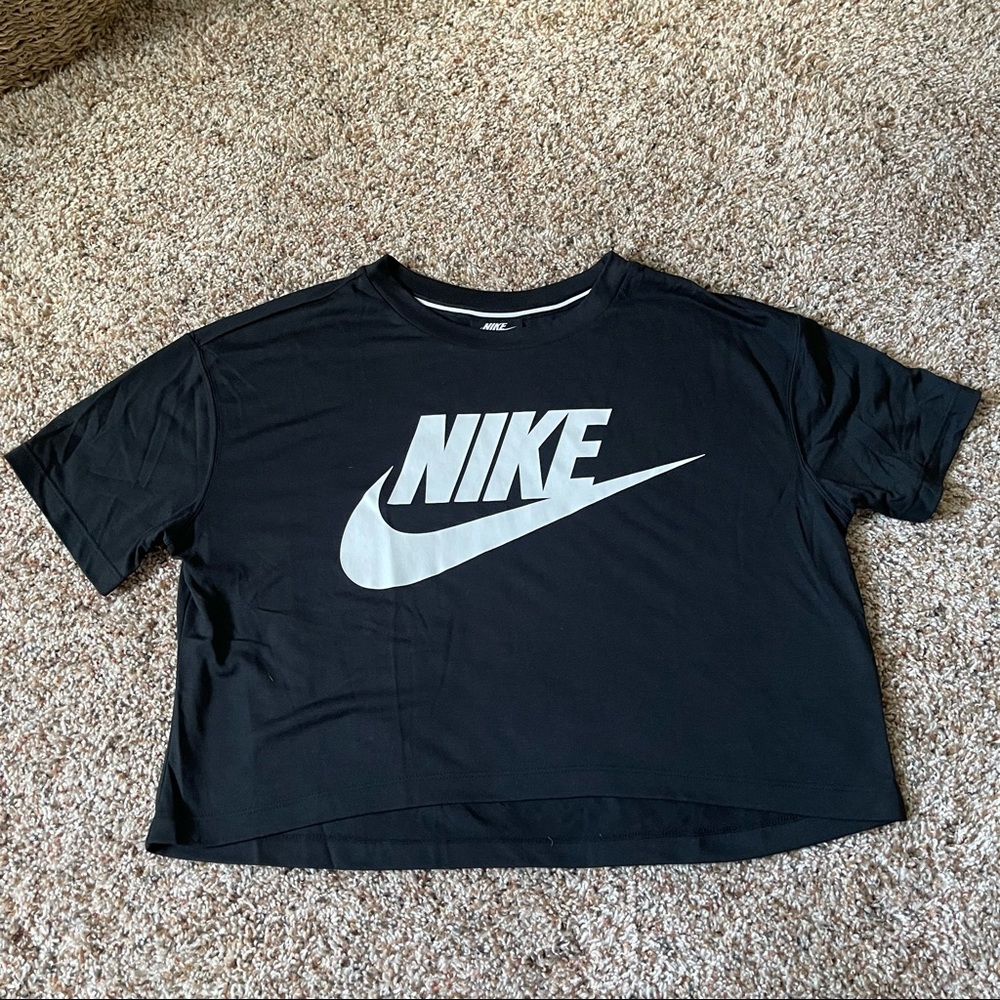 Black Nike Crop Top Size M Nike Logo